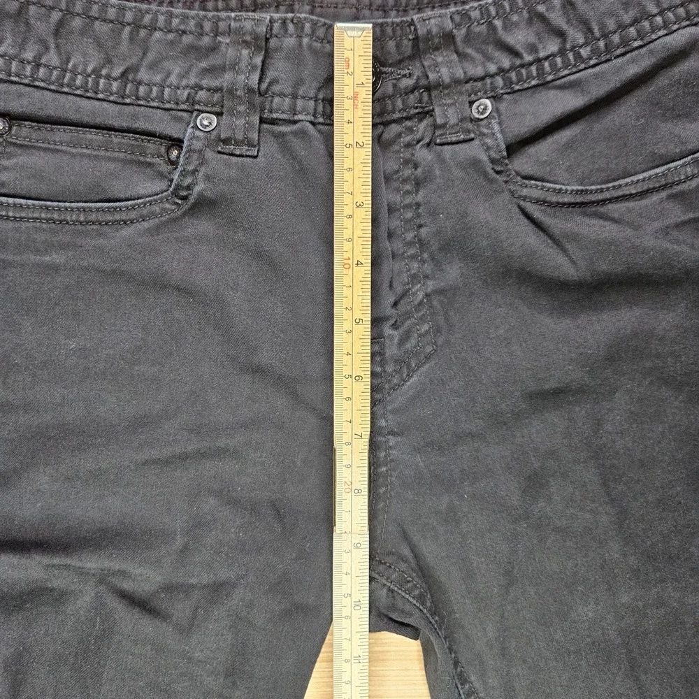 prAna Slim Fit Black Organic Cotton‎ Blend Mens Pants 28x28 Fits 28x26.5